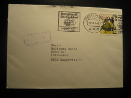 DUSSELDORF 1981 To Wuppertal International Trade Fair And Mining Congress Geology Cancel Cover GERMANY - Lettres & Documents