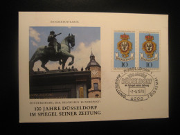DUSSELDORF 1976 100 Jahre Ausstellung Cancel Card GERMANY - Covers & Documents