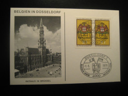 DUSSELDORF 1979 Belgien Belgium Week Cancel Card GERMANY - Covers & Documents