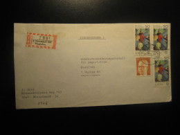 DUSSELDORF 1976 To Berlin Airport Registered Cancel Cover GERMANY - Lettres & Documents