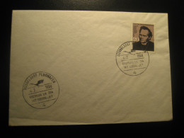 DUSSELDORF 1966 Airport Lufthansa First Flight LH 354 Mit Europa Jet Cancel Cover GERMANY - Covers & Documents
