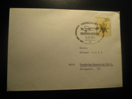 DUSSELDORF 1973 To Monheim Baumberg Flugpost Briefmarken Ausstellung Plane Cancel Cover GERMANY - Lettres & Documents