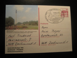 DORTMUND 1985 Finland Cancel German Rosarium Westfalenpark Rose Varieties Roses Postal Stationery Card GERMANY - Covers & Documents
