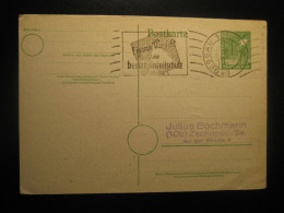 DESSAU 1948 To Zschopau Being Cautious Is Better Than Being Accident Preventive Road Safety Cancel Card GERMANY - Covers & Documents