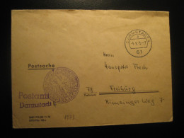 DARMSTADT 1973 To Freiburg Postage Paid Cancel Cover GERMANY - Lettres & Documents