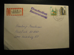 DATTELN 1992 To Hamburg Registered Cancel Cover GERMANY - Covers & Documents