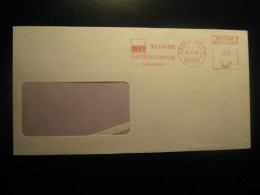 DARMSTADT 1988 90 Jahre Haftpflichtkasse Meter Mail Cancel Cover GERMANY - Storia Postale