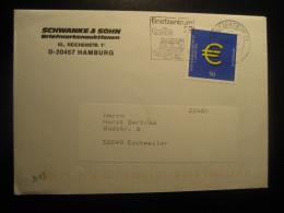 CELLE 2003 To Eschweiler Euro Coin Stamp Cancel Cover GERMANY - Brieven En Documenten