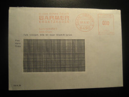 CHAM 1987 Ersatzkasse Meter Mail Cancel Cover GERMANY - Storia Postale