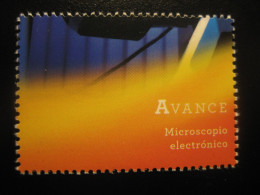 Avance Microscopio Electronico Electron Microscope Science Poster Stamp Vignette SPAIN Label - Andere & Zonder Classificatie