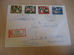 BURGHASLACH 1962 To Crimmitschau Registered Cancel Cover GERMANY - Cartas & Documentos