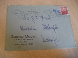 BREMEN 1955 To Michelau Lichtenfels Freimarkt Cancel Cover GERMANY - Briefe U. Dokumente