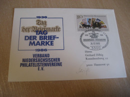 BRAUNSCHWEIG 1986 To Hannover Tag Der Briefmarke Stamp Day Stage Coach Cancel Cover GERMANY - Lettres & Documents