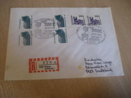 BRAUNSCHWEIG 1990 To Erndtebruck Magdeburg Registered Cancel Cover GERMANY - Storia Postale