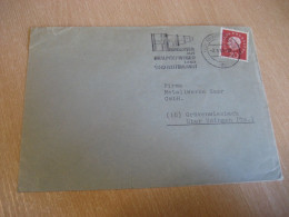 BRAUNSCHWEIG 1961 To Gravenwiesbach Uber Usingen Konserven Canned Goods Food Cancel Cover GERMANY - Storia Postale