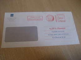 BOPPARD 1995 American Express Bank Meter Mail Cancel Cover GERMANY - Lettres & Documents