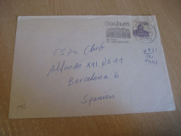 BOCHUM 1983 To Barcelona Spain University Cancel Cover GERMANY - Lettres & Documents