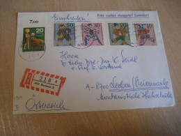 BOCHUM 1979 To Leoben Austria Registered Cancel Cover GERMANY - Covers & Documents