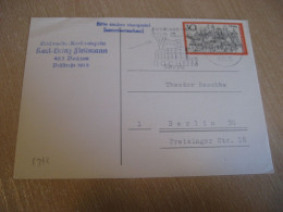 BOCHUM 1972 To Berlin Ruhrland-Halle Cancel Card GERMANY - Brieven En Documenten