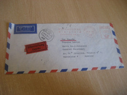 BIELEFELD 1978 To Barcelona Spain University Meter Air Mail Cancel Express Special Delivery Cover GERMANY - Covers & Documents