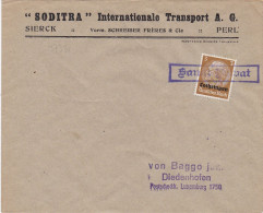 37331# HINDENBURG LOTHRINGEN LETTRE Obl SANKT PRIVAT SAINT MOSELLE THIONVILLE - Lettres & Documents