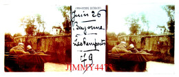 Bayonne - Les Remparts Juin 1926 - Plaque De Verre En Stéréo - Taille 44 X 107 Mlls - Glass Slides