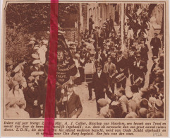 Texel - Bezoek Mgr Callier, Optocht Naar Den Burg - Orig. Knipsel Coupure Tijdschrift Magazine - 1926 - Unclassified