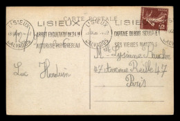 OBLITERATION MECANIQUE - LISIEUX - ARRET FACULTATIF DE 24H AUTORISE PAR LE RESEAU - VOYAGE LE 13.IX.1926 - Annullamenti Meccaniche (Varie)