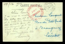 CACHET DE LA 14 EME CIE DU 38 EME REGIMENT TERRITORIAL D'INFANTERIE - WW I