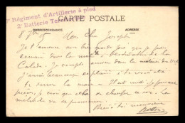 CACHET DE LA 2 EME BATTERIE TERRITORIALE DU 9 EME REGIMENT D'ARTILLERIE A PIED - 1. Weltkrieg 1914-1918