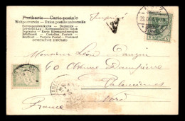 CARTE TAXEE - 1 TIMBRE A 15 CTS SUR CARTE VENANT D'ALLEMAGNE (METZ - ROMERSRTASSE- LORRAINE ANNEXEE) LE 24.10.1904 - 1859-1959 Brieven & Documenten