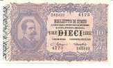 620)10£ Biglietto Di Stato N 4173 Del 19-5-1923 FDS Come Da Foto - Regno D'Italia – 10 Lire