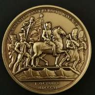 MEDAILLE NAPOLEON PASSE LE RHIN A MAYENCE COLLECTION IMPERIALE / 42mm 49.3g - Autres & Non Classés