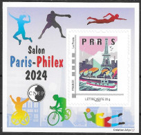 FRANCE BLOC CNEP 96  - Salon Paris - Philex 2024 - JO - CNEP