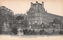 75-PARIS LE JARDIN DES TUILERIES ET LA PAVILLON DE ROHAN-N°4237-C/0011 - Autres & Non Classés