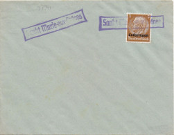 37341# HINDENBURG LOTHRINGEN LETTRE Obl SANKT MARIE AUX CHENES MOSELLE SAINTE - Lettres & Documents