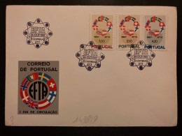 LETTRE PORTUGAL EFTA 1967 1,00 + 3,50 + 4,30 OBL.24 AOUT 1967 COIMBRA - Fabriken Und Industrien