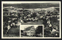 AK Neuweiler /Schwarzwald, Ortsansicht Vom Flugzeug Aus, Gasthaus Zum Goldenen Lamm  - Sonstige & Ohne Zuordnung