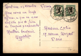 SUISSE -  2 TIMBRES N° 219 - CACHET MONTREUX DU 27.12.1925 - Postmark Collection