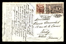 SUISSE - TIMBRES N°348 ET N°384 - VOYAGE LE 9.10.1943 - CACHET BASEL 14 - CARTE DE MURREN DE L'EDITEUR E. GYGER - Postmark Collection