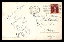 SUISSE - OBLITERATION MECANIQUE "EXPOSITION NATIONALE DES BEAUX-ARTS 30 AOUT-11 OCT 1931" - GENEVE 1 31.8.1931 - Poststempel