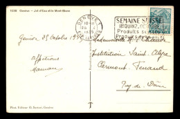 SUISSE - OBLITERATION MECANIQUE "SEMAINE SUISSE IIe QUINZ.OCTOBRE" - GENEVE 7 DU 25.10.1935 SUR TIMBRE N°290 - Poststempel