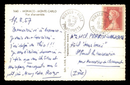 MONACO - OBLITERATION DU 19.8.1957 SUR TIMBRE N°482 - Storia Postale
