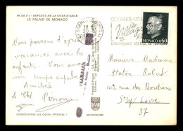 MONACO - TIMBRE 0.60 FRS N°992 OBLITERE AVEC UN CACHET DEPART DE BORMES LES MIMOSAS (VAR) LE 20.08.1975 - Postmarks