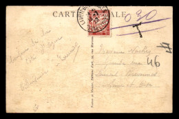CARTE TAXEE - 1 TIMBRE TAXE A 30 CENTIMES SUR CARTE OBLITEREE A CANNES - 1859-1959 Covers & Documents