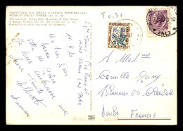 CARTE TAXEE - 1 TIMBRE TAXE A 30 CENTIMES SUR CARTE OBLITEREE EN ITALIE - 1859-1959 Storia Postale