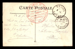 CACHET DE L'HOPITAL AUXILIAIRE N°88 AMBULANCE NOTRE-DAME - 9EME REGION - BRESSUIRE (DEUX-SEVRES) - 1. Weltkrieg 1914-1918