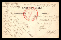 CACHET DU VAGUEMESTRE DE L'HOPITAL MILITAIRE GARE INSTITUT A GRENOBLE - 1. Weltkrieg 1914-1918