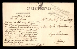 CACHET DE L'HOPITAL TEMPORAIRE N°50 A TROUVILLE (CALVADOS) - 3E CORPS D'ARMEE - 1. Weltkrieg 1914-1918