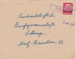 37345# HINDENBURG LOTHRINGEN LETTRE Obl SCHÄFERHOF 9 Avril 1941 SCHAEFERHOF MOSELLE METZ - Storia Postale